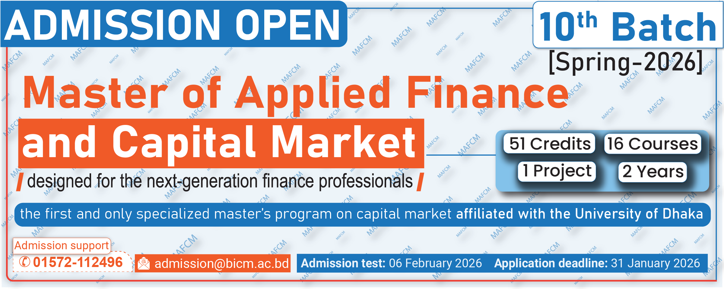 MAFCM 10th Batch | Spring'26